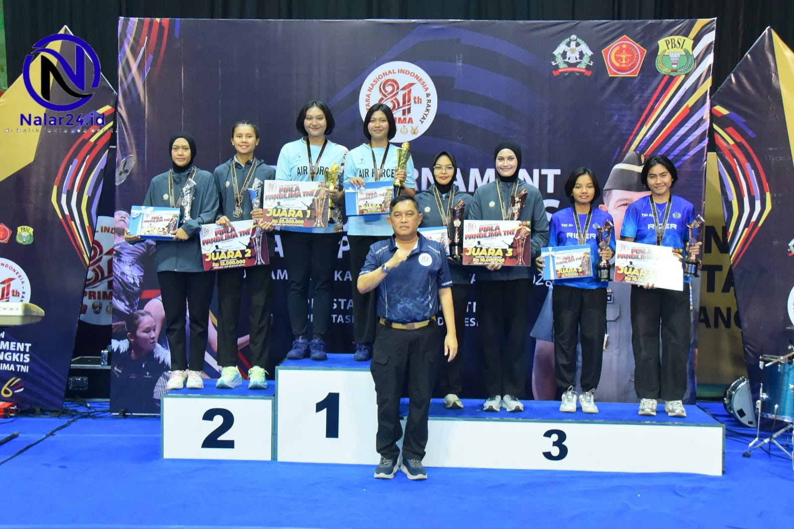 Podium ganda putri piala panglima TNI soliditas