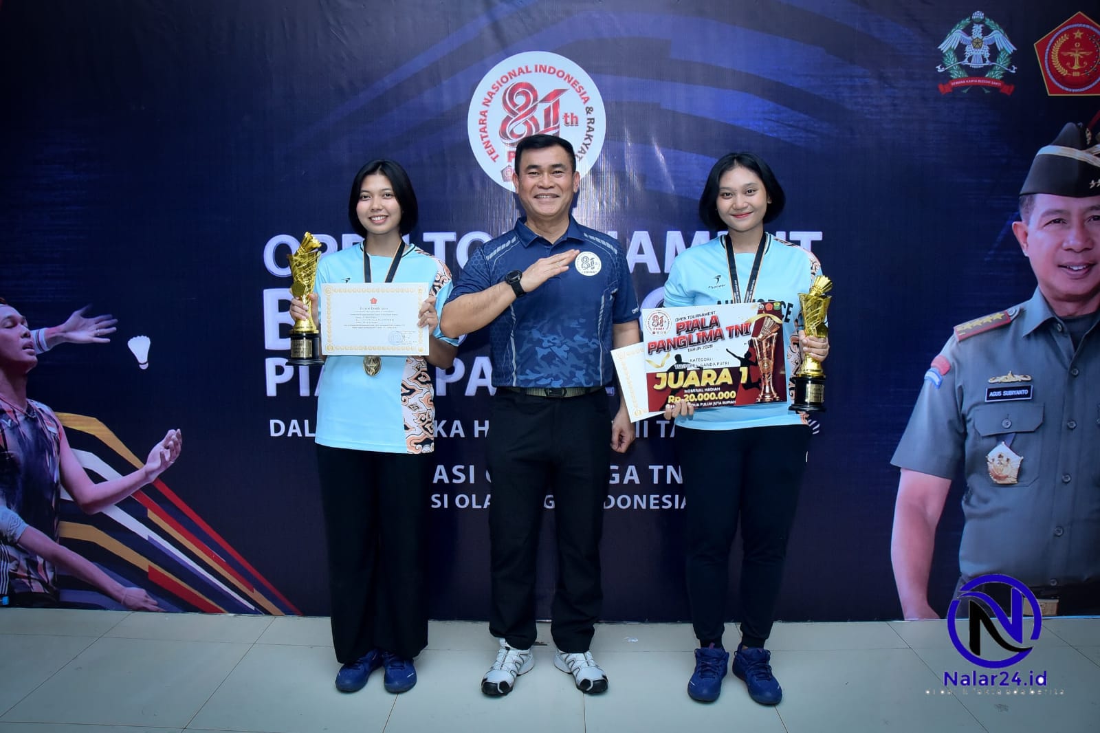 Nadia Nimas juara 1 pembinaan PB TNI AU