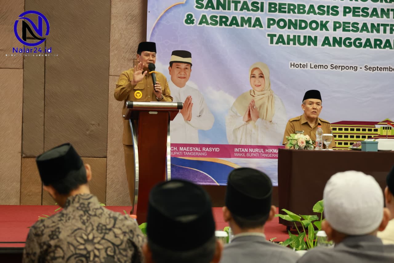 Bupati Tangerang Maesyal Rasyid Aspontren Sanitren