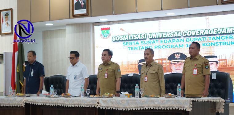 Pejabat Pemkab Tangerang sosialisasi jamsostek konstruksi