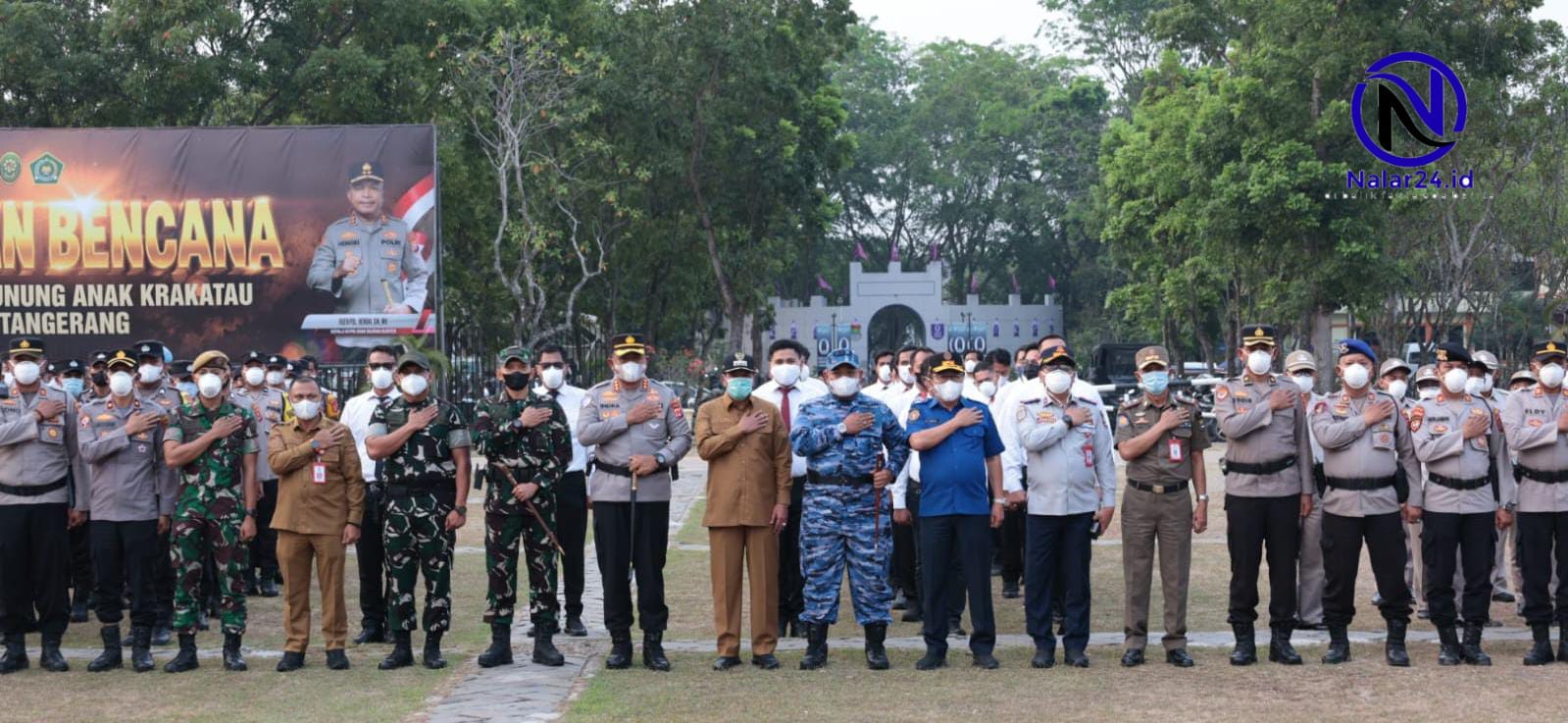 Bupati Tangerang bersama unsur TNI-Polri dan Forkopimda saat mengikuti Apel Gabungan