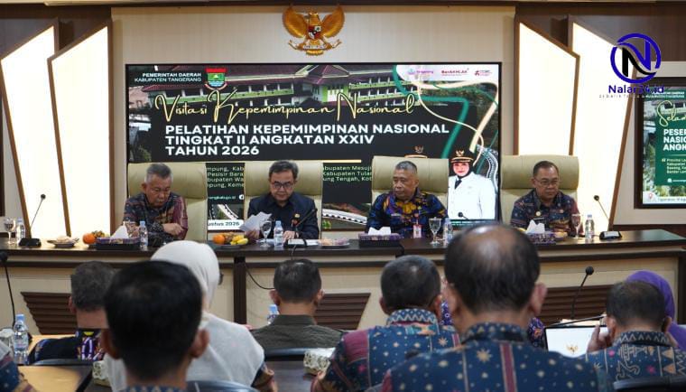 Sekda Soma Atmaja menerima rombongan PKN II BPSDMD Provinsi Lampung