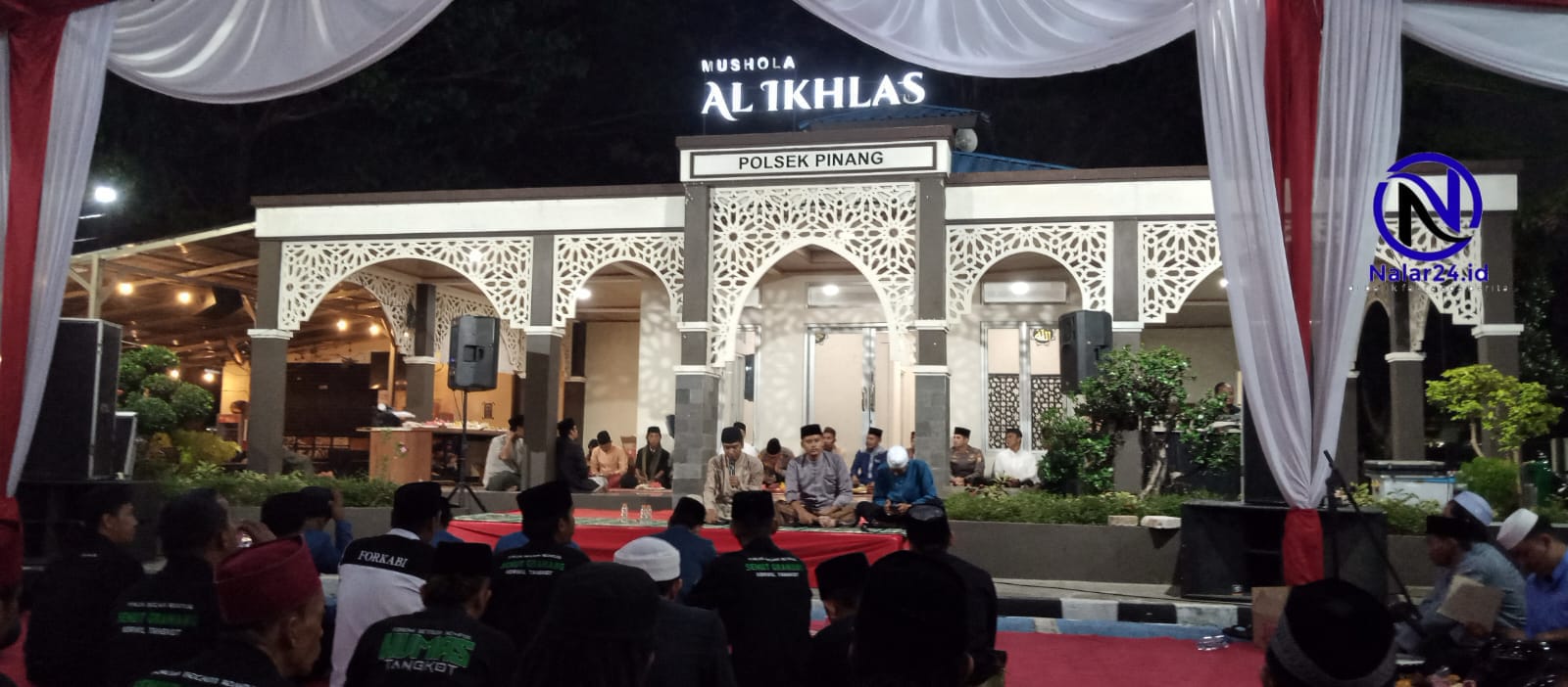 Peringatan Maulid Nabi 1448 H di Halaman Mapolsek Pinang Kota Tangerang