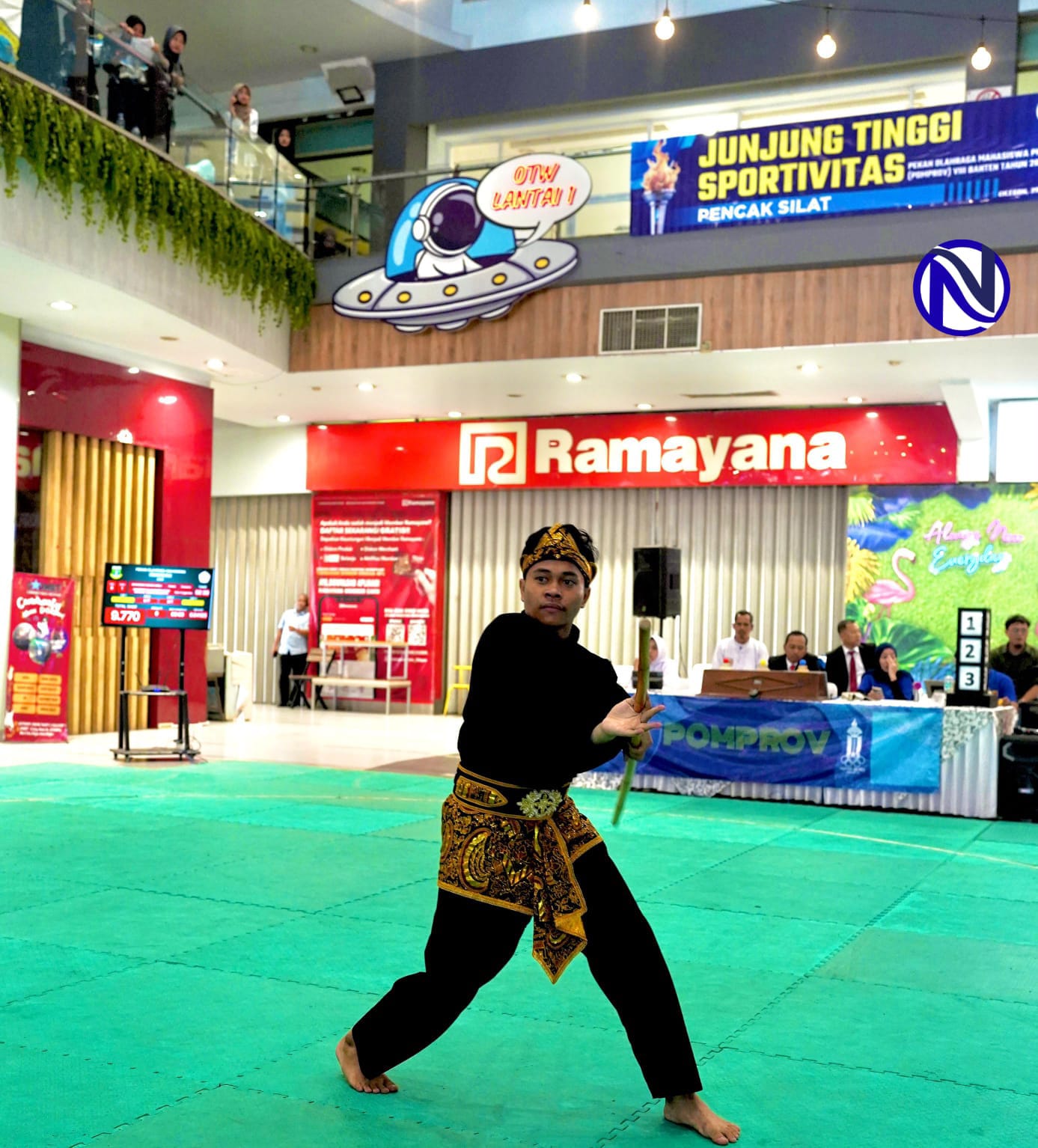 Muhamad Sagara Nabila tampil di nomor Pencak Silat Tunggal Putra POMPROV VIII Banten