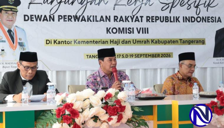 Bupati Tangerang Maesyal Rasyid sampaikan paparan di depan Komisi VIII DPR RI