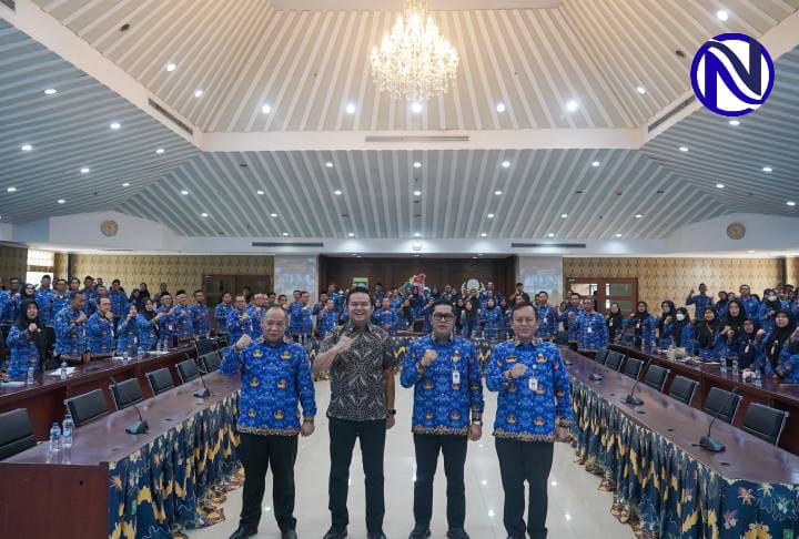 Foto bersama Wakil Wali Kota Tangerang Maryono dengan PPK dan PPTK peserta sosialisasi mitigasi risiko