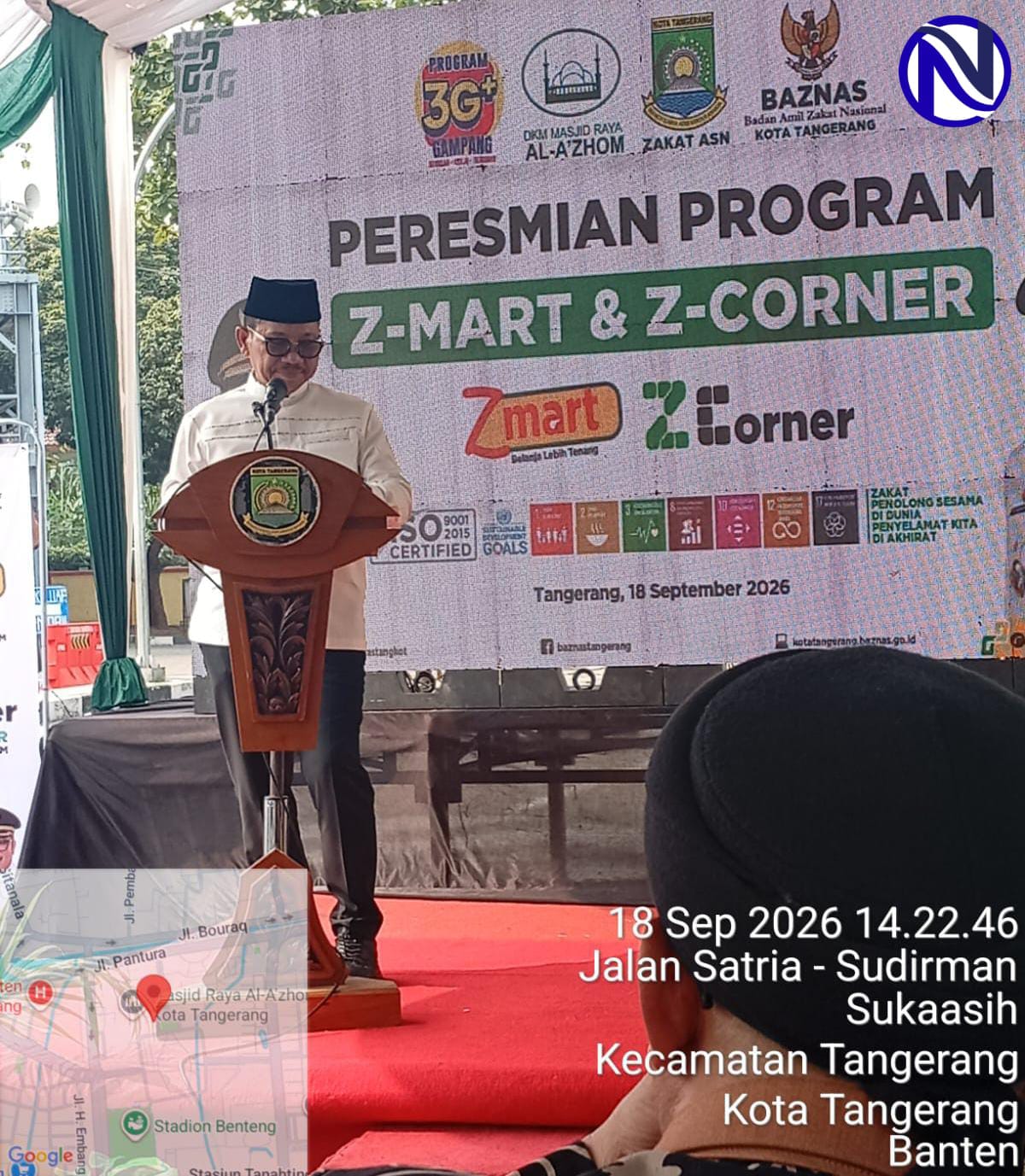 Wali Kota Tangerang Drs H Sachrudin resmikan Z-MART & Z-CORNER di Masjid Raya Al-Azhom