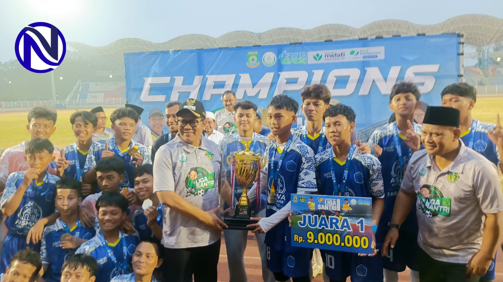 Ponpes Ummul Rodiyah juara 1 Liga Santri Walikota Tangerang Cup 2026 di Stadion Benteng Reborn