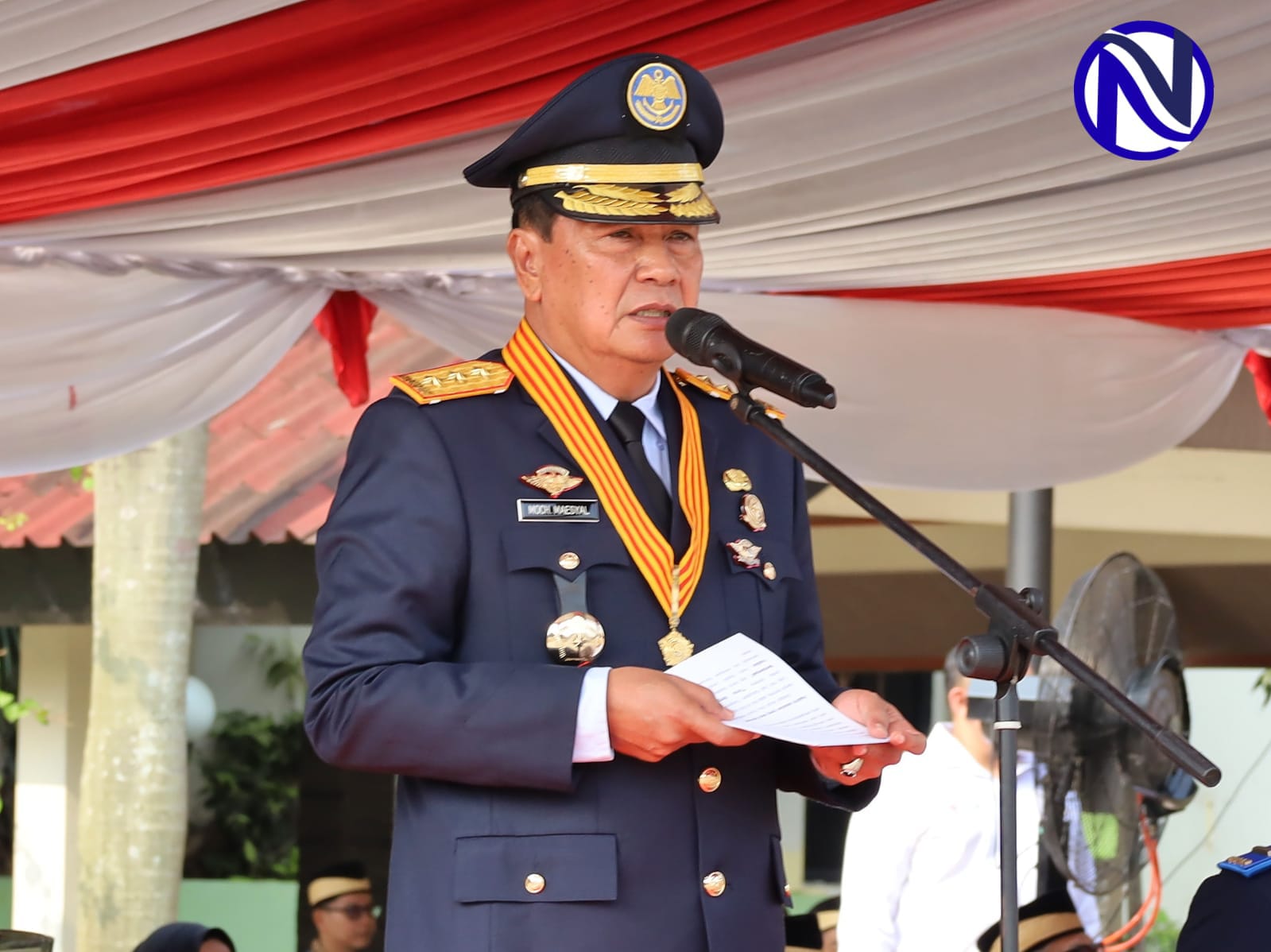 Bupati Tangerang Moch Maesyal Rasyid sambutan peluncuran logo Hari Jadi 394 Kabupaten Tangerang