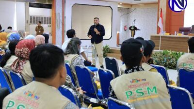 Kegiatan Rapat Evaluasi Pekerja Sosial Masyarakat Triwulan III 2026 yang digelar Dinas Sosial Kota Tangerang di Ruang Al Amanah Puspem