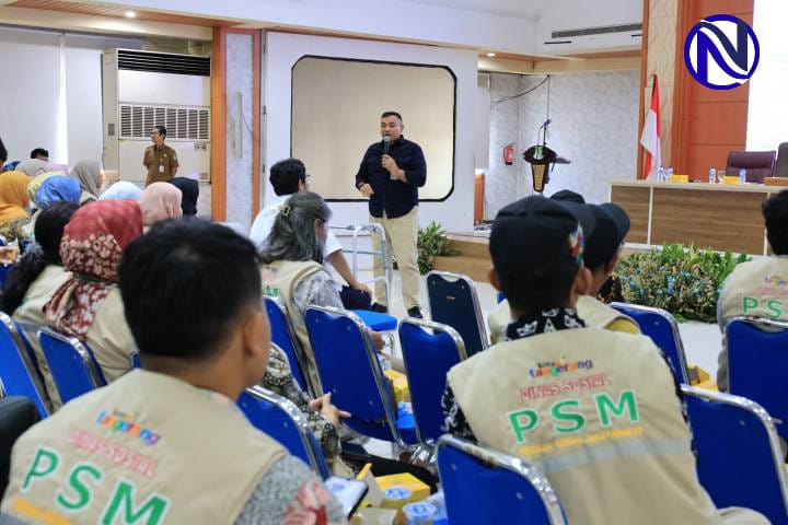Kegiatan Rapat Evaluasi Pekerja Sosial Masyarakat Triwulan III 2026 yang digelar Dinas Sosial Kota Tangerang di Ruang Al Amanah Puspem