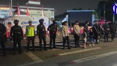 22 Personel Gabungan Polsek Tangerang Gelar Patroli Cipkon Skala Besar, Sisir Pasar Lama hingga Kampung Berkelir