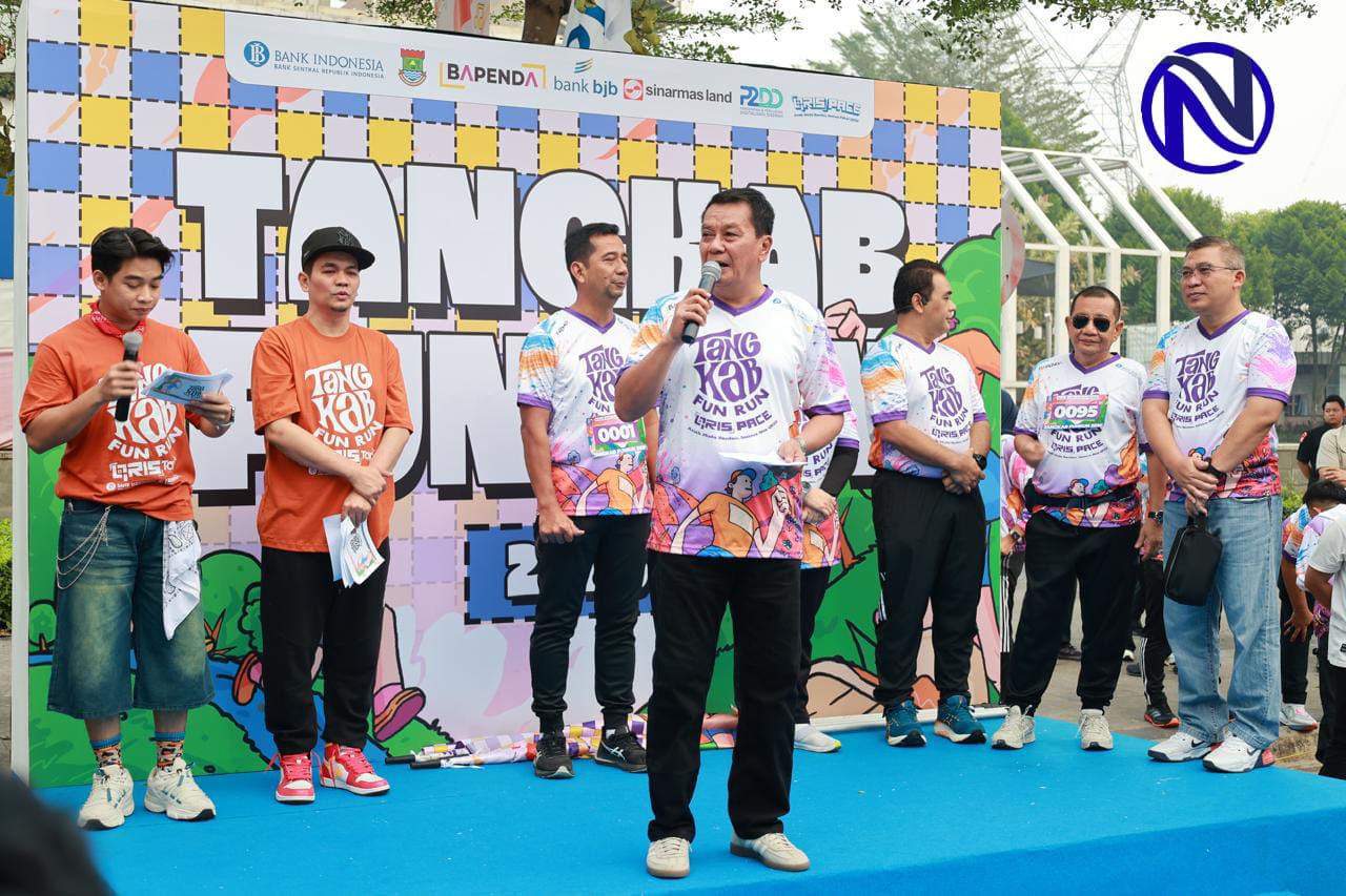 Bupati Tangerang Moch Maesyal Rasyid lepas 2 ribu peserta Tangkab Fun Run 2026 di Intermoda BSD