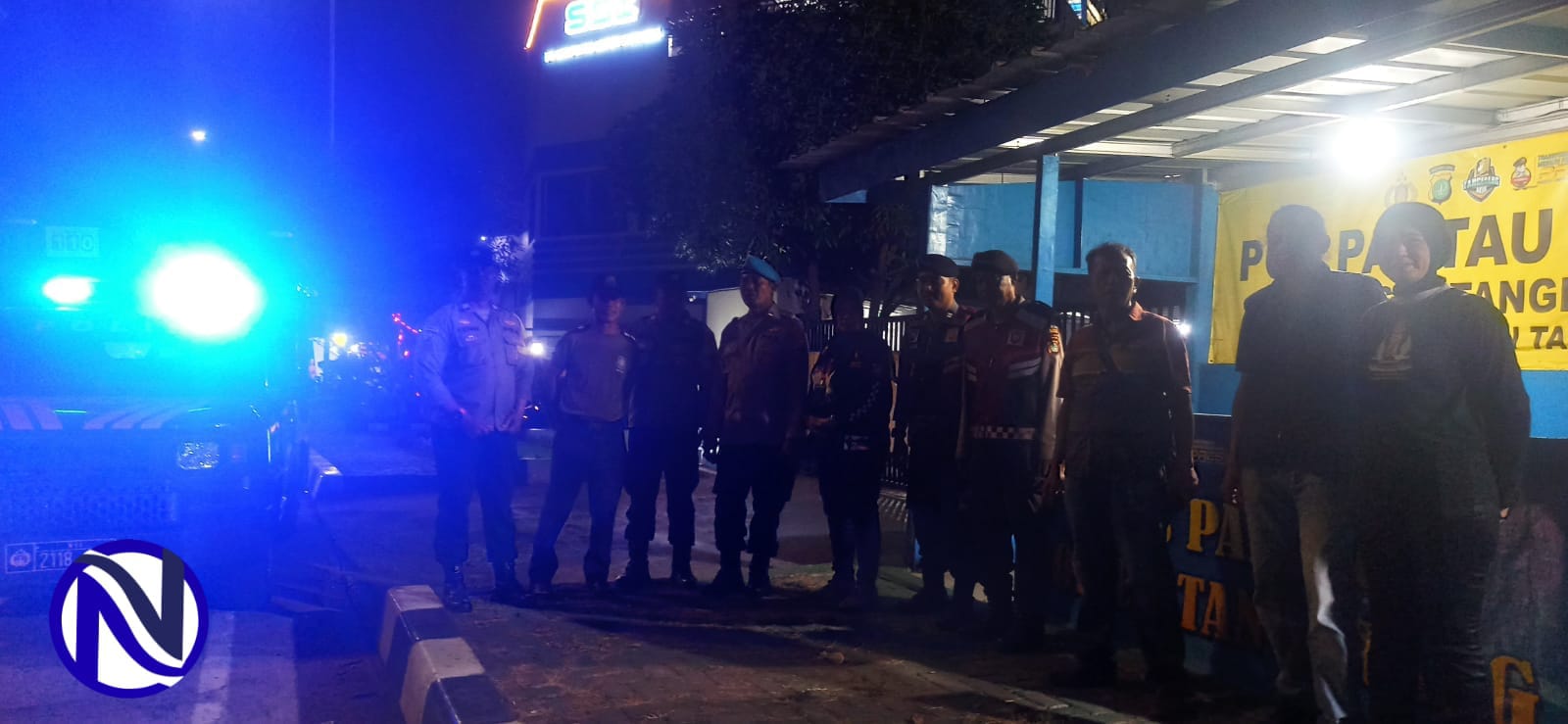 Personel Polsek Tangerang apel di Pos Pantau Buaran Indah patroli Cipkon