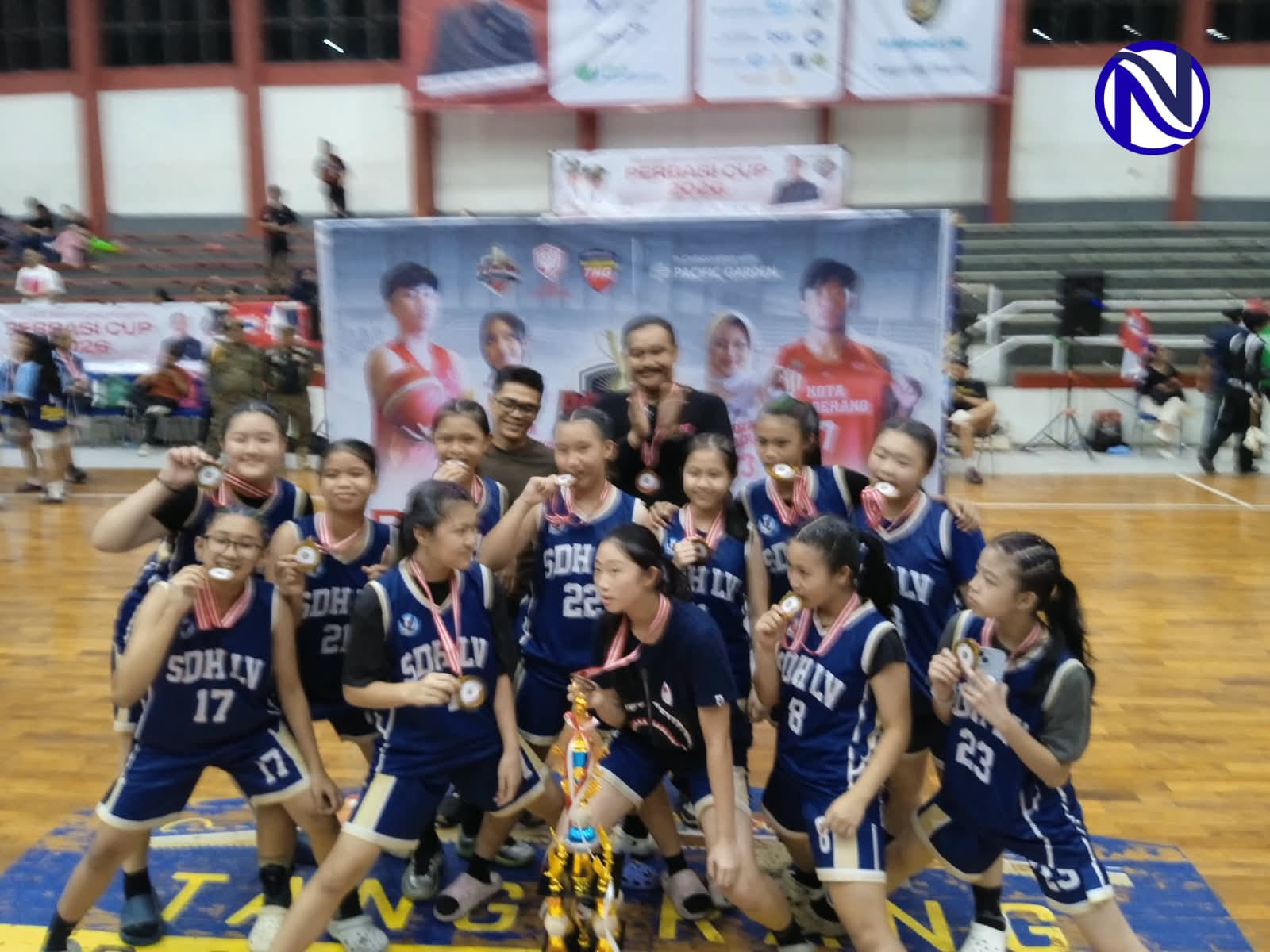 Tim basket Newman juara tiga Perbasi Cup 2026 Kota Tangerang kategori putri