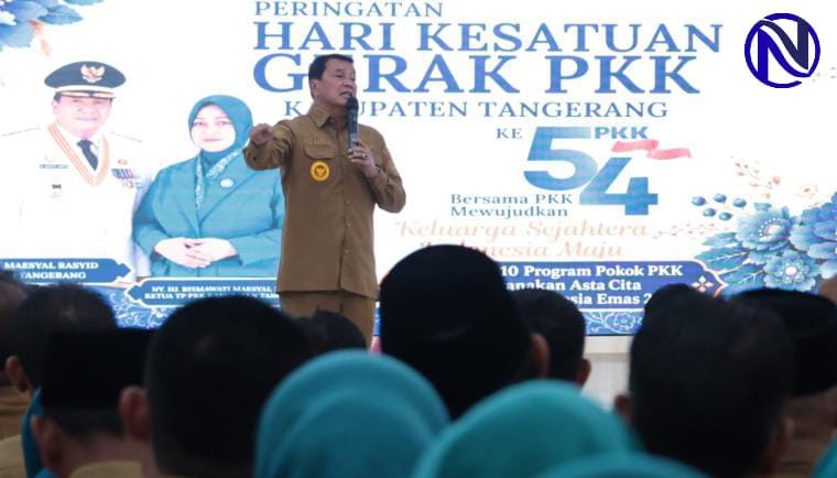 Bupati Tangerang Moch Maesyal Rasyid pidato HKG PKK ke-54
