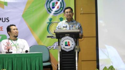 Wali Kota Tangerang H Sachrudin memberikan pembekalan di PROSPEK 2026 Universitas Raharja