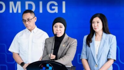Menteri Komdigi Meutya Hafid konferensi pers progres implementasi PP TUNAS di Jakarta