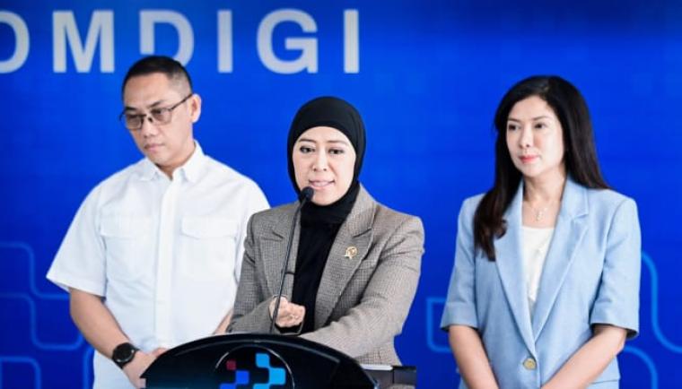 Menteri Komdigi Meutya Hafid konferensi pers progres implementasi PP TUNAS di Jakarta