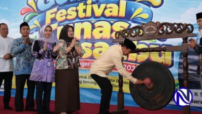 Bupati Tangerang pukul gong buka Festival Tunas Bahasa Ibu 2026 Solear