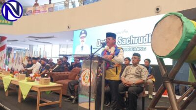 Walikota Tangerang Sachrudin sambutan pembukaan Benteng Cisadane Kids Championship 2 di Mall Balekota