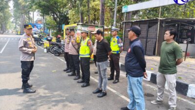 Kapolsek Tangerang Kompol Suyatno pimpin apel pengamanan