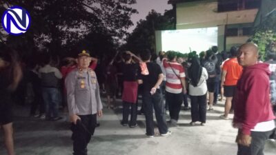 Kapolsek Tangerang Kompol Suyatno SH MH Pantau Langsung Nobar Persita vs Persija