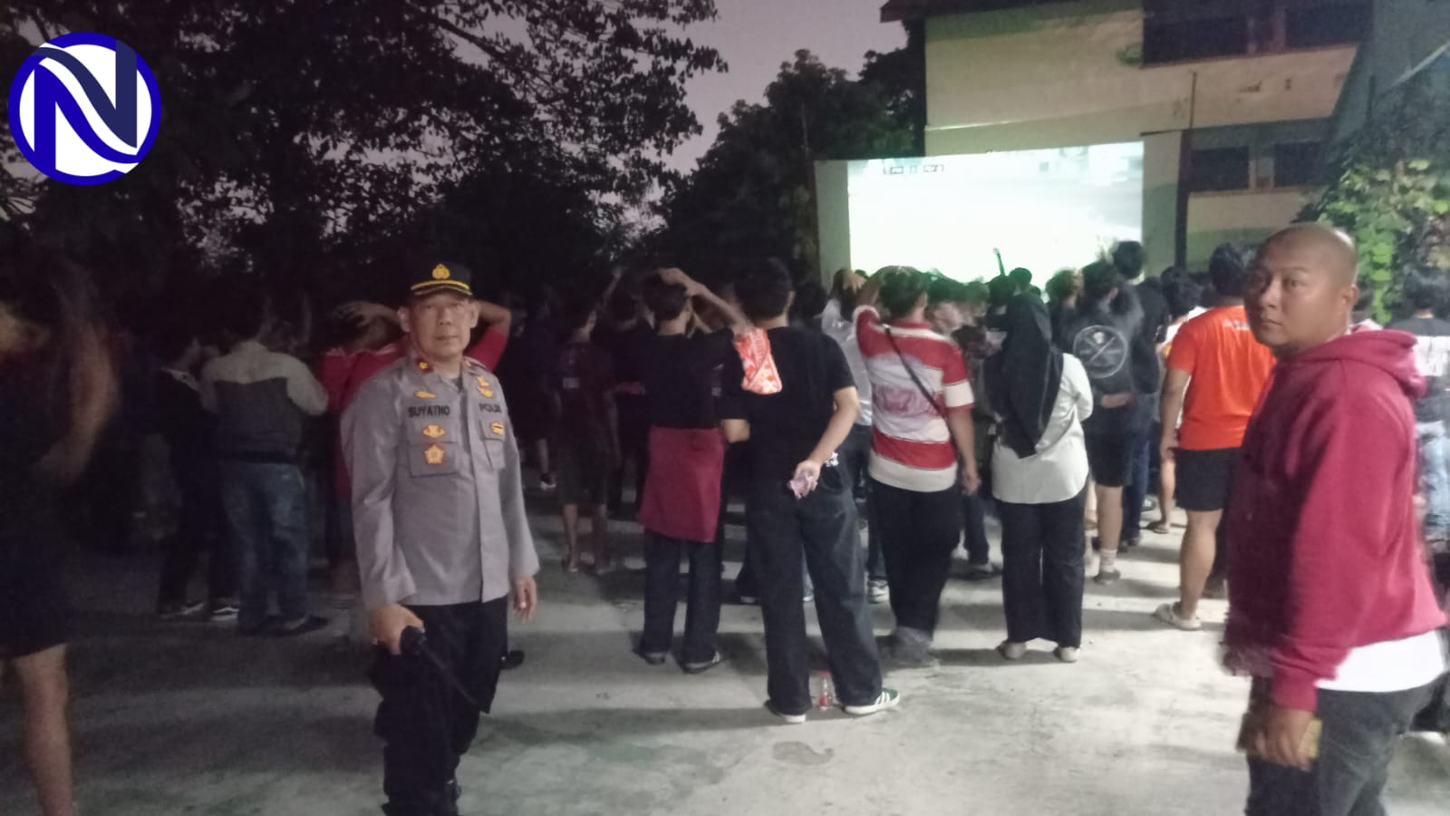 Kapolsek Tangerang Kompol Suyatno SH MH Pantau Langsung Nobar Persita vs Persija